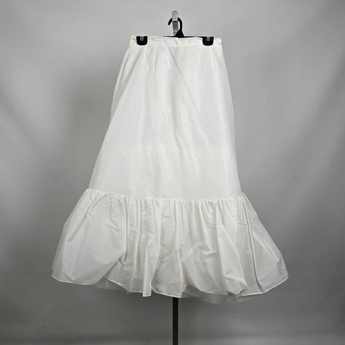 Vintage Sydney Bush Petticoat Skirt White Crinoline ILGWU Union Made USA Size 10