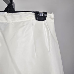 Vintage Sydney Bush Petticoat Skirt White Crinoline ILGWU Union Made USA Size 10