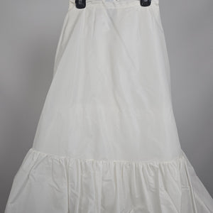 Vintage Sydney Bush Petticoat Skirt White Crinoline ILGWU Union Made USA Size 10