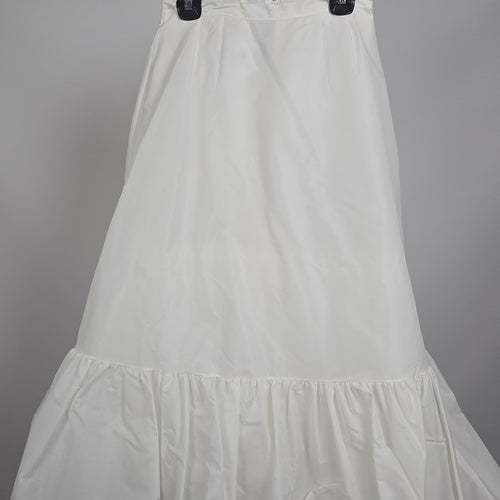 Vintage Sydney Bush Petticoat Skirt White Crinoline ILGWU Union Made USA Size 10