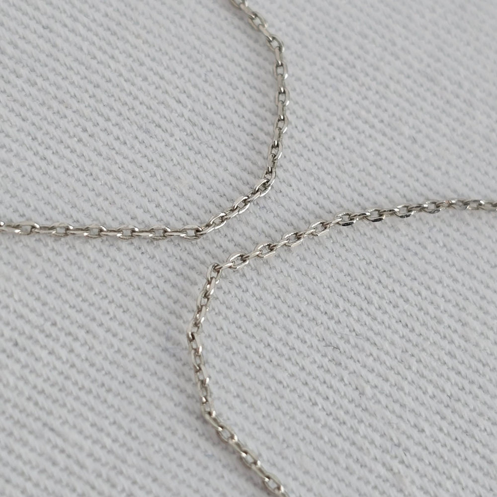 Hexagon Halo Crystal Pendant Necklace Silver Tone Dainty