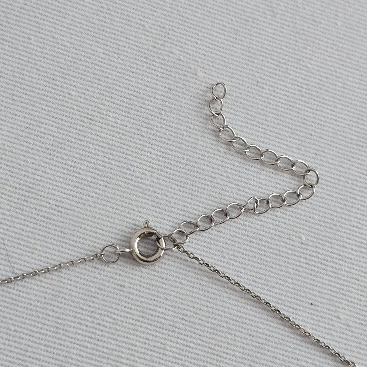 Hexagon Halo Crystal Pendant Necklace Silver Tone Dainty