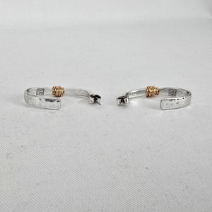 RLM Studio Sterling Silver Two Tone Hoop Earrings