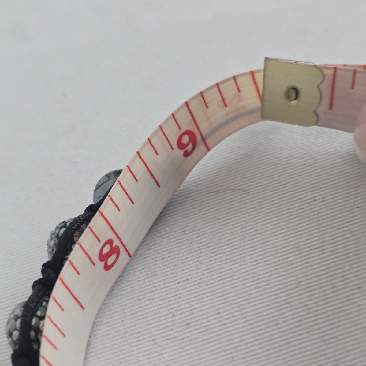 Tresor Paris Crystal Shamballa Bracelet Black Adjustable