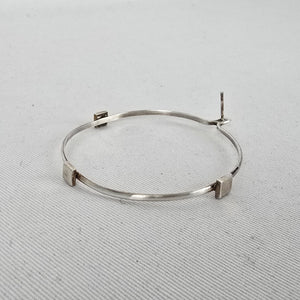 Lilly Barrack Sterling Silver 925 Minimalist Hoop Drop Earrings