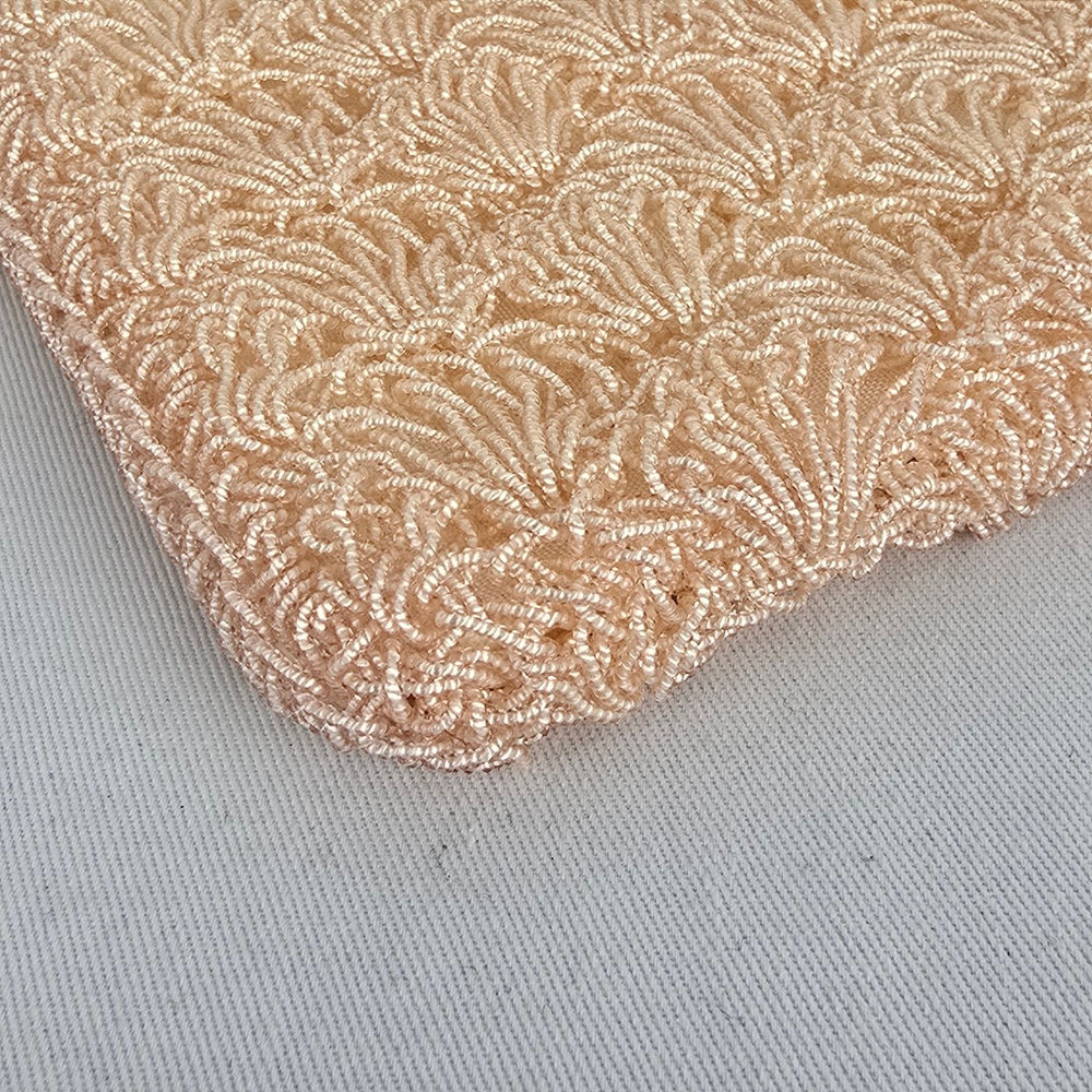 Vintage Arbel Montreal Beaded Coin Purse Made in Japan Blush Pink Evening Bag