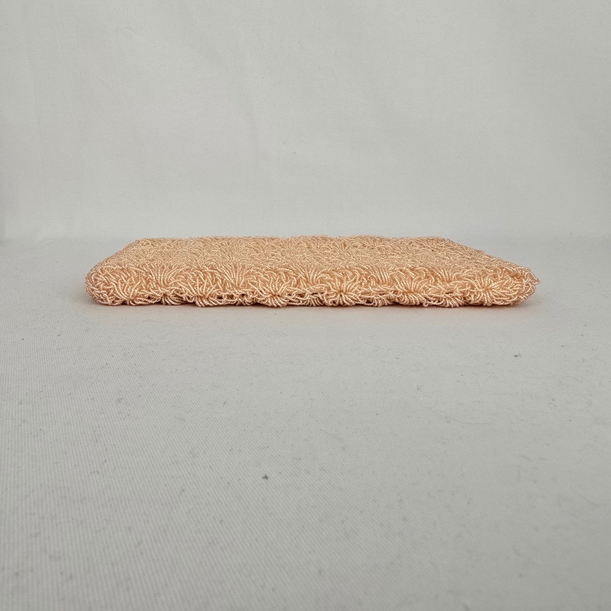 Vintage Arbel Montreal Beaded Coin Purse Made in Japan Blush Pink Evening Bag