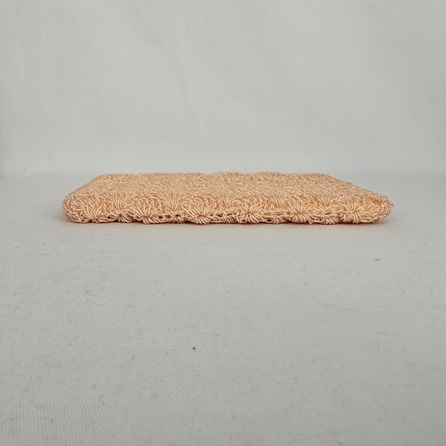 Vintage Arbel Montreal Beaded Coin Purse Made in Japan Blush Pink Evening Bag