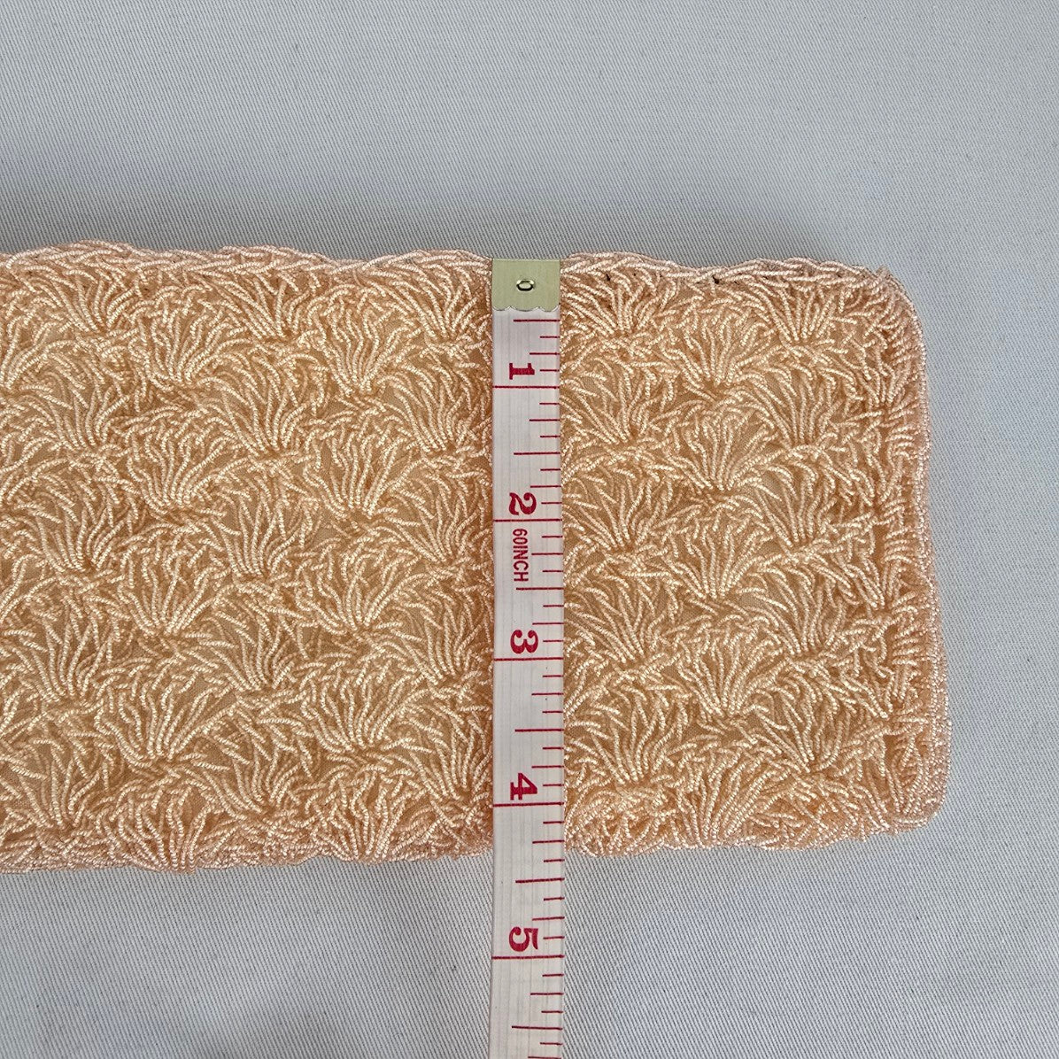 Vintage Arbel Montreal Beaded Coin Purse Made in Japan Blush Pink Evening Bag