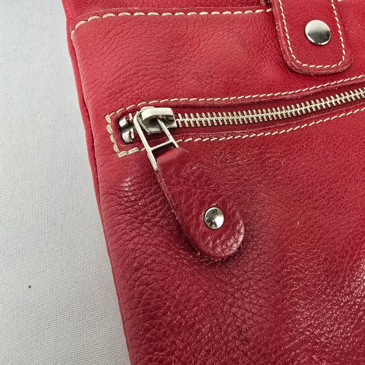 Roots Genuine Leather Crossbody Bag Red Organizer Purse Canada