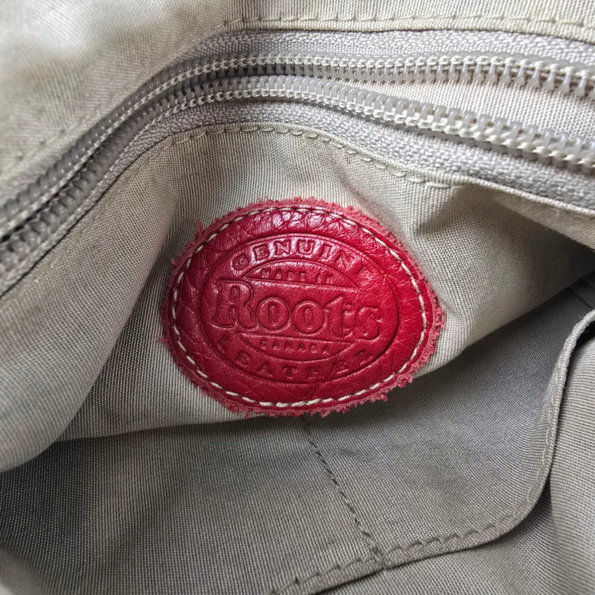 Roots Genuine Leather Crossbody Bag Red Organizer Purse Canada