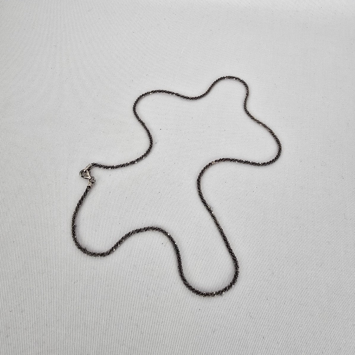 Twisted Silver Sparkle Chain – 925 Sterling