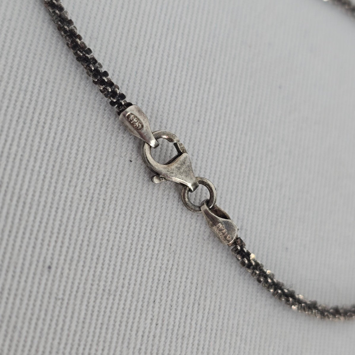 Twisted Silver Sparkle Chain – 925 Sterling