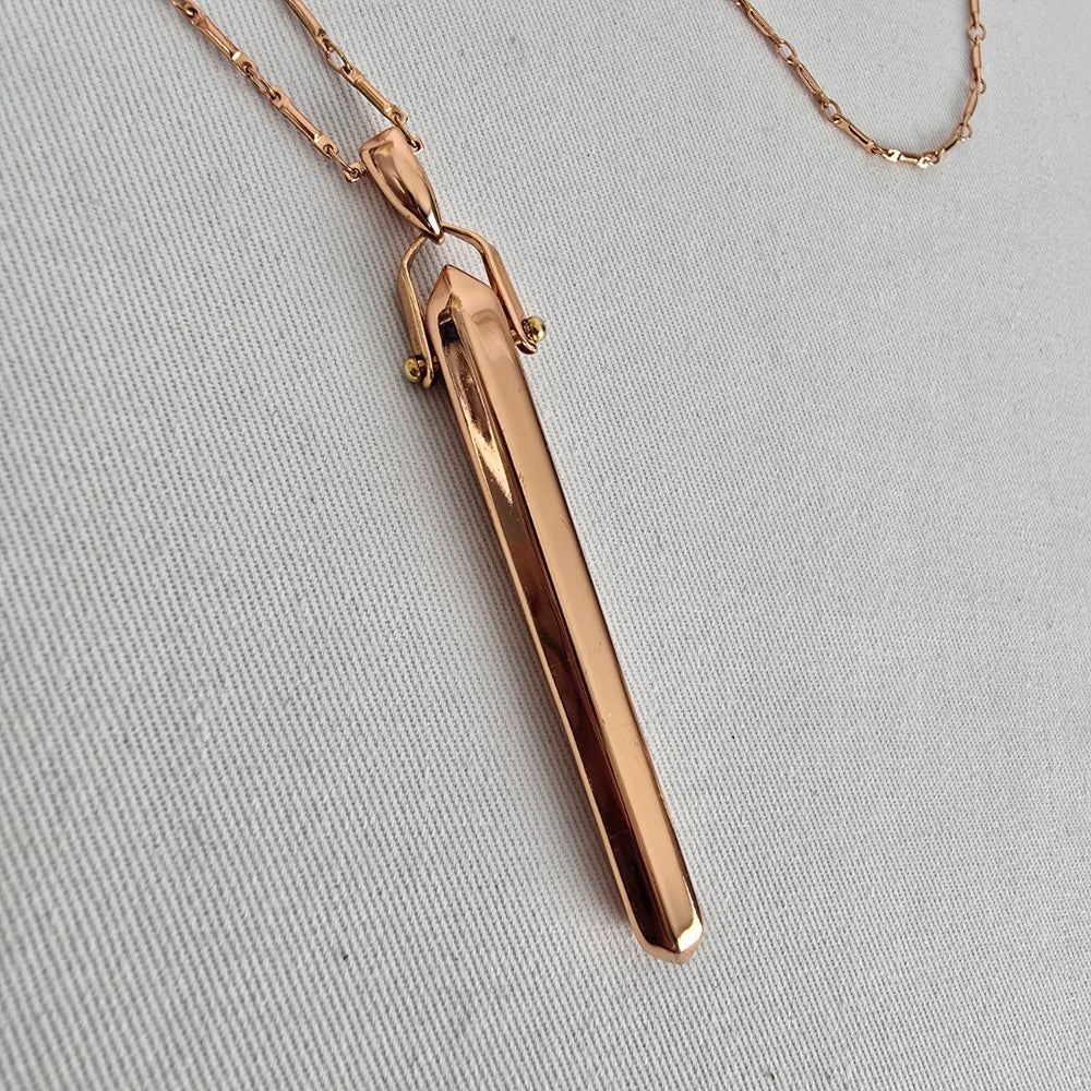 Stella & Dot Rebel Pendant Necklace – Rose Gold Edge