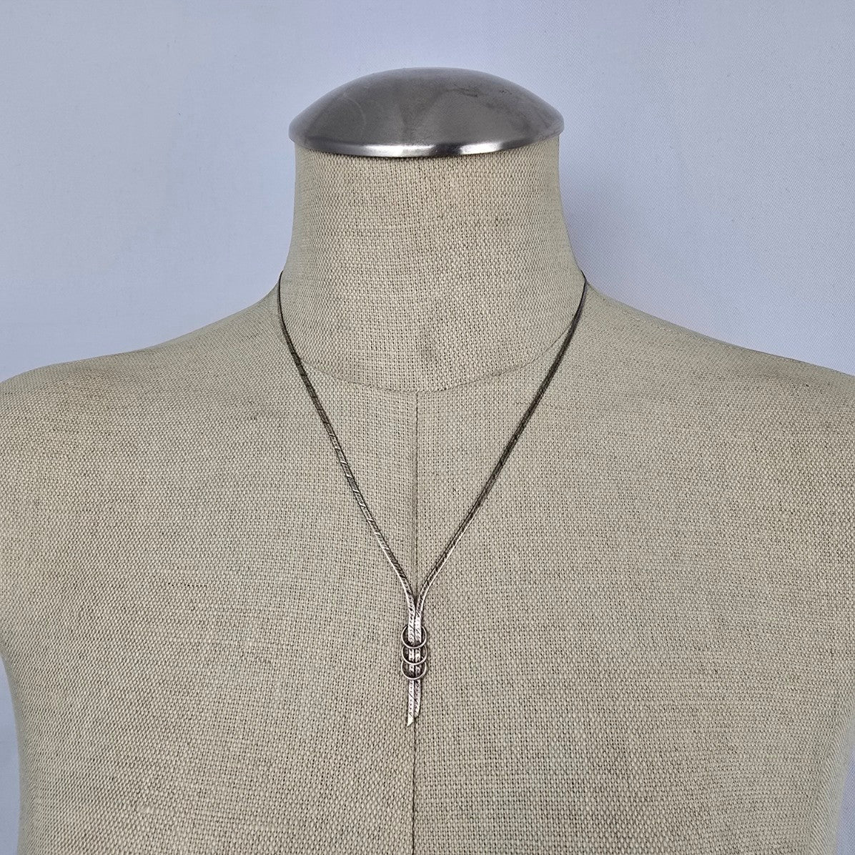 Italy 925 Sterling Silver Snake Chain Lariat Y Necklace Earring Set Minimalist
