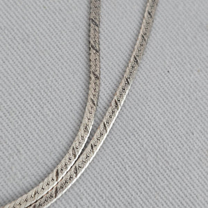 Italy 925 Sterling Silver Snake Chain Lariat Y Necklace Earring Set Minimalist