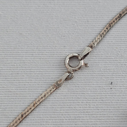 Italy 925 Sterling Silver Snake Chain Lariat Y Necklace Earring Set Minimalist