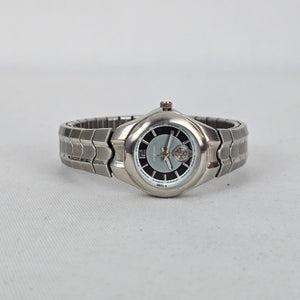 NextTech Quartz Watch Silver Tone Stretch Band Japan Movement