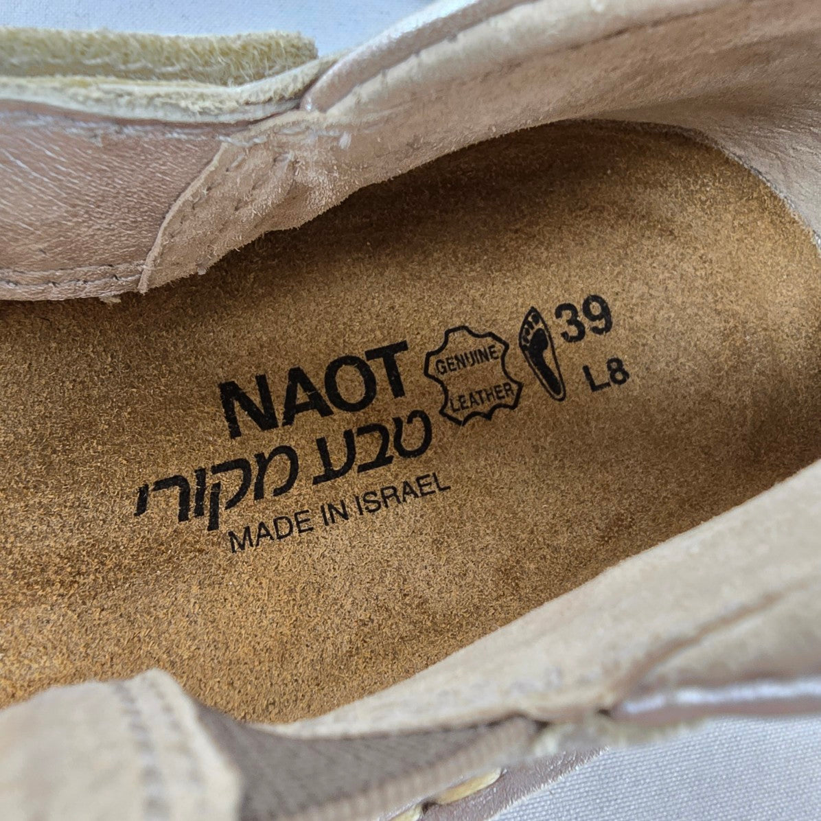 Naot Leather Comfort Sandals Adjustable Straps Orthopedic Footbed Size 8