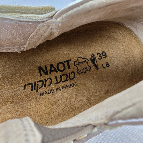 Naot Leather Comfort Sandals Adjustable Straps Orthopedic Footbed Size 8