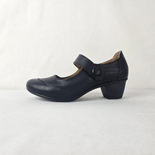 Kelly & Katie Black Mary Jane Heels Comfort Work Shoes Women’s Size 6