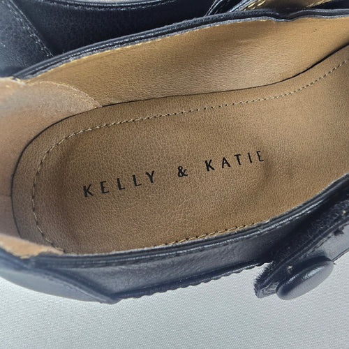 Kelly & Katie Black Mary Jane Heels Comfort Work Shoes Women’s Size 6