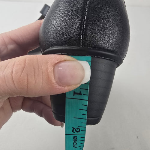 Kelly & Katie Black Mary Jane Heels Comfort Work Shoes Women’s Size 6