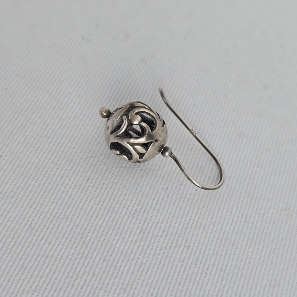 Silpada 925 Sterling Silver Filigree Ball Dangle Earrings