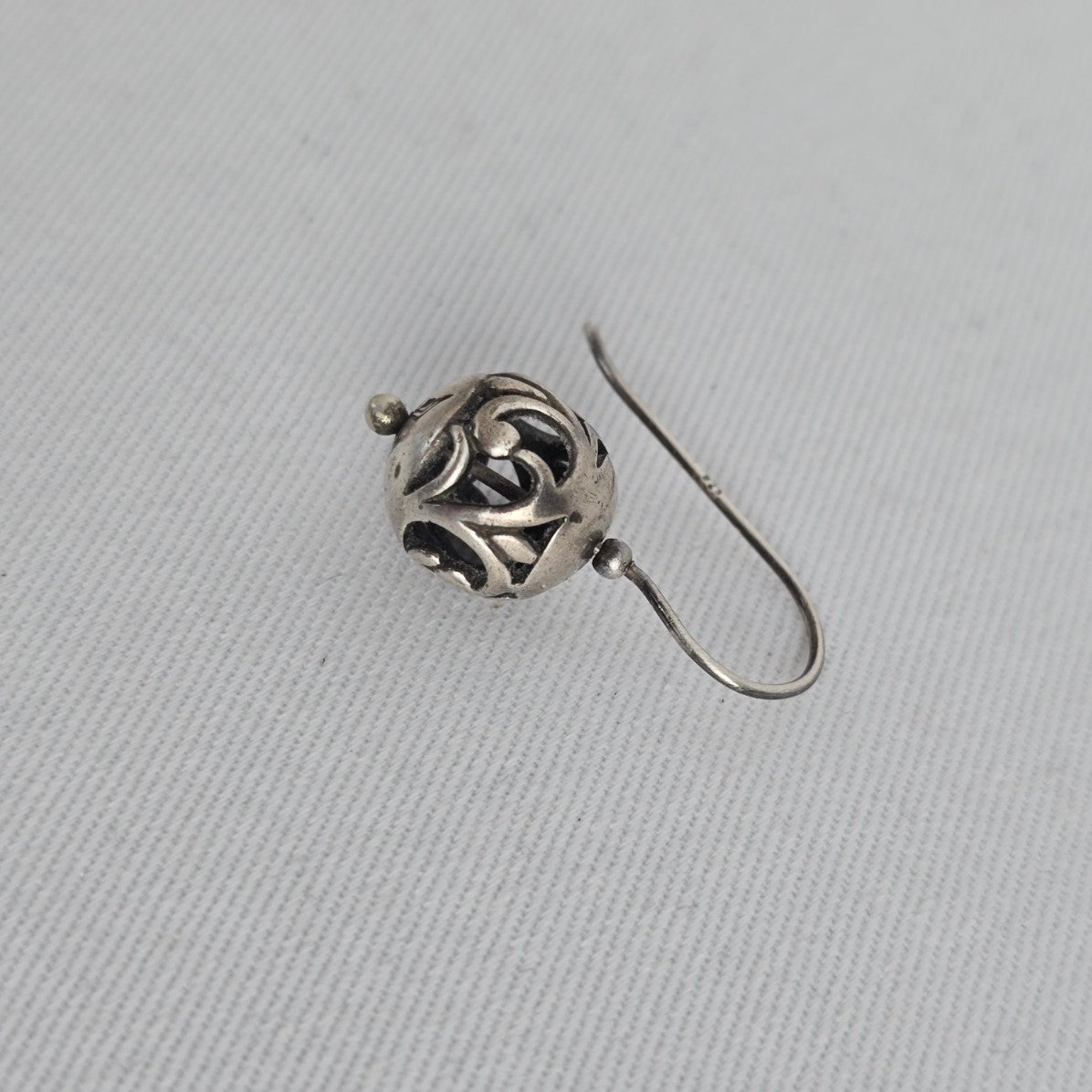 Silpada 925 Sterling Silver Filigree Ball Dangle Earrings
