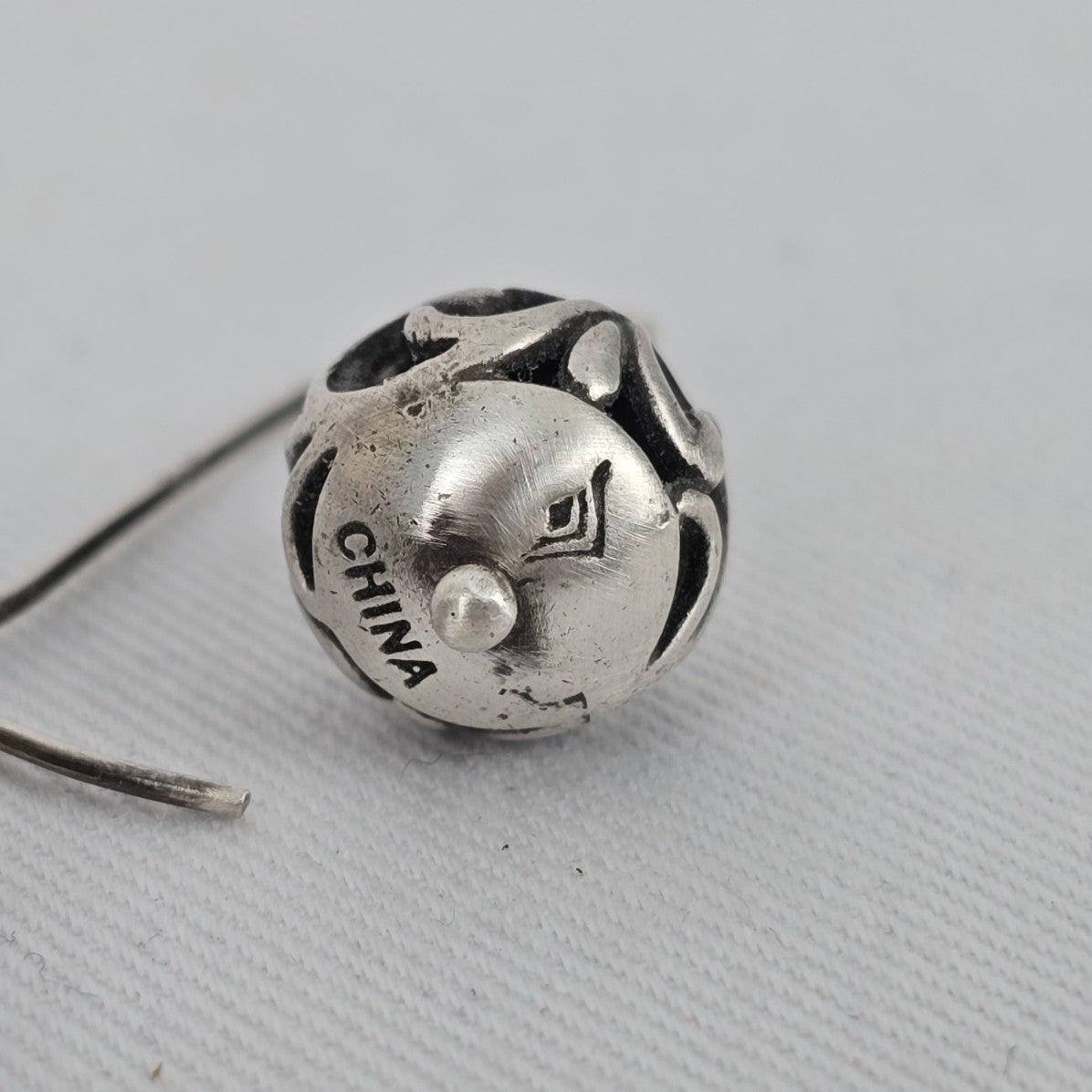 Silpada 925 Sterling Silver Filigree Ball Dangle Earrings