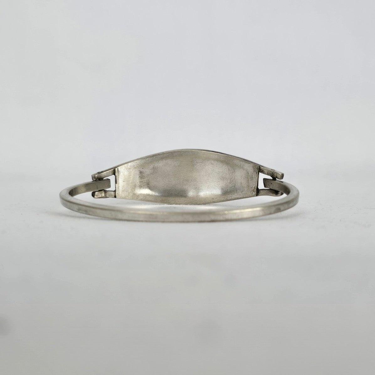 925 Sterling Abalone Inlay Hinged Bangle Bracelet