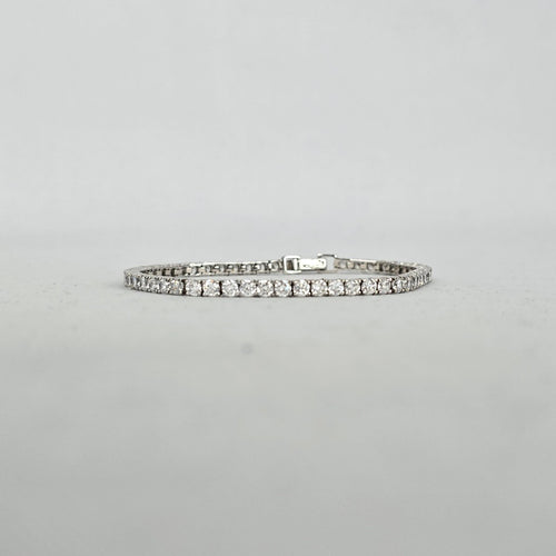 Sterling Silver CZ Tennis Bracelet 925 Cubic Zirconia Classic