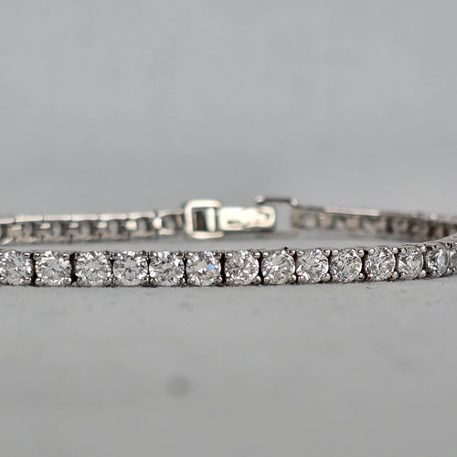 Sterling Silver CZ Tennis Bracelet 925 Cubic Zirconia Classic