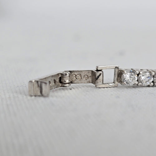 Sterling Silver CZ Tennis Bracelet 925 Cubic Zirconia Classic
