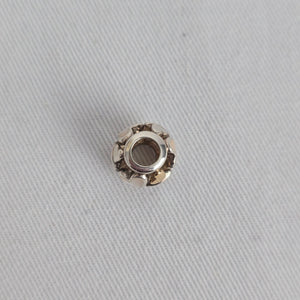 Pandora Sterling Silver 14K Gold Luminous Hearts Charm with Mother of Pearl