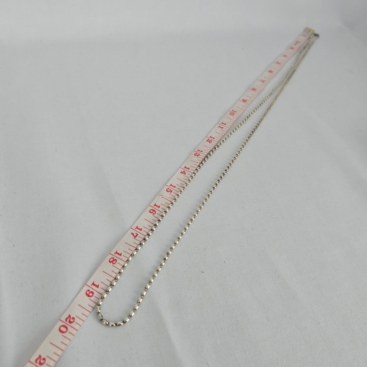 Pandora 925 Sterling Silver Rice Bead Chain Necklace
