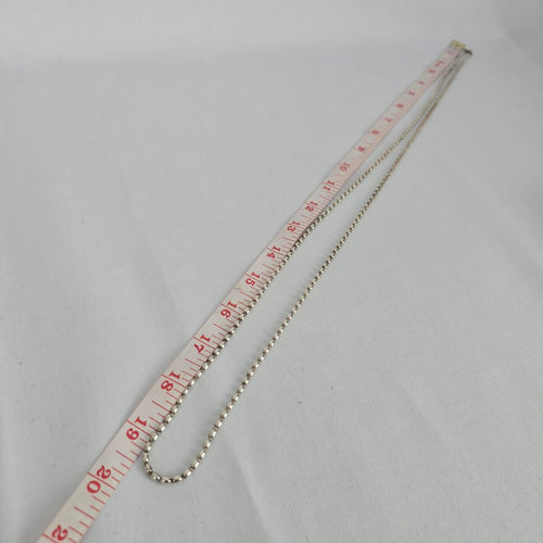 Pandora 925 Sterling Silver Rice Bead Chain Necklace