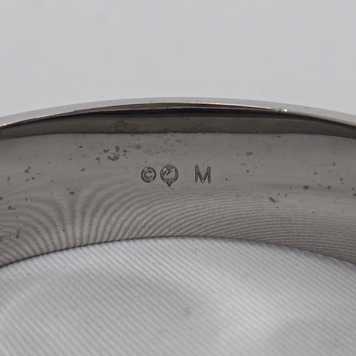 Swarovski Crystal Bangle Bracelet Silver Tone Gradient Baguette Stones