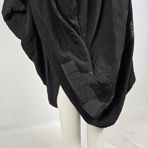 My Soul Avant Garde Black Balloon Skirt Size L Oversized Draped Lagenlook