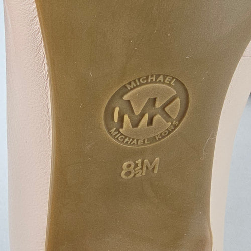Michael Kors Nude Leather Pointed Toe Pumps Classic Stiletto Heel Size 8.5