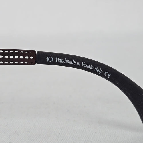 Ethical Italian Eyewear Brown Cutout Cat Eye Glasses Frames Italy