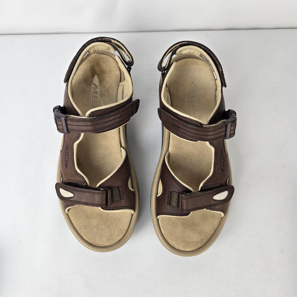 MBT Brown Leather Rocker Sole Comfort Walking Sandals Size 9.5