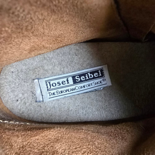 Josef Seibel Studded Harness Ankle Boots Leather Comfort Booties Size 8
