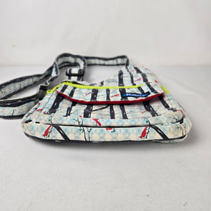 KAVU Rope Sling Bag Woodland Bird Print Crossbody Backpack