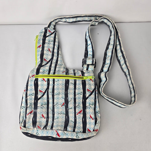 KAVU Rope Sling Bag Woodland Bird Print Crossbody Backpack