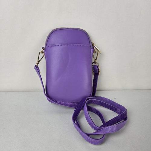 Indigenous Inspired Purple Crossbody Phone Bag Moon Maiden Art Purse