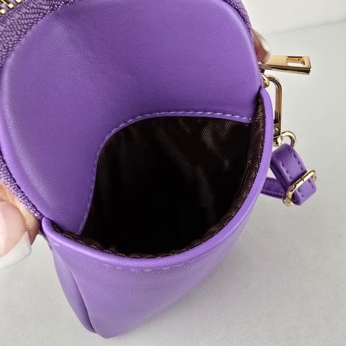 Indigenous Inspired Purple Crossbody Phone Bag Moon Maiden Art Purse