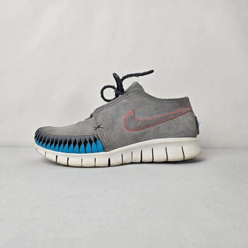 Nike Free Inneva Woven Chukka Gray Blue Sneakers Size 7