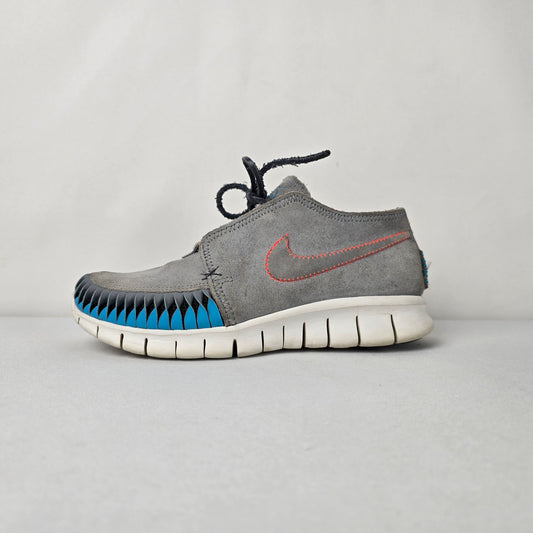 Nike Free Inneva Woven Chukka Gray Blue Sneakers Size 7