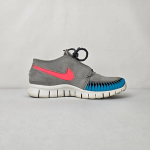 Nike Free Inneva Woven Chukka Gray Blue Sneakers Size 7